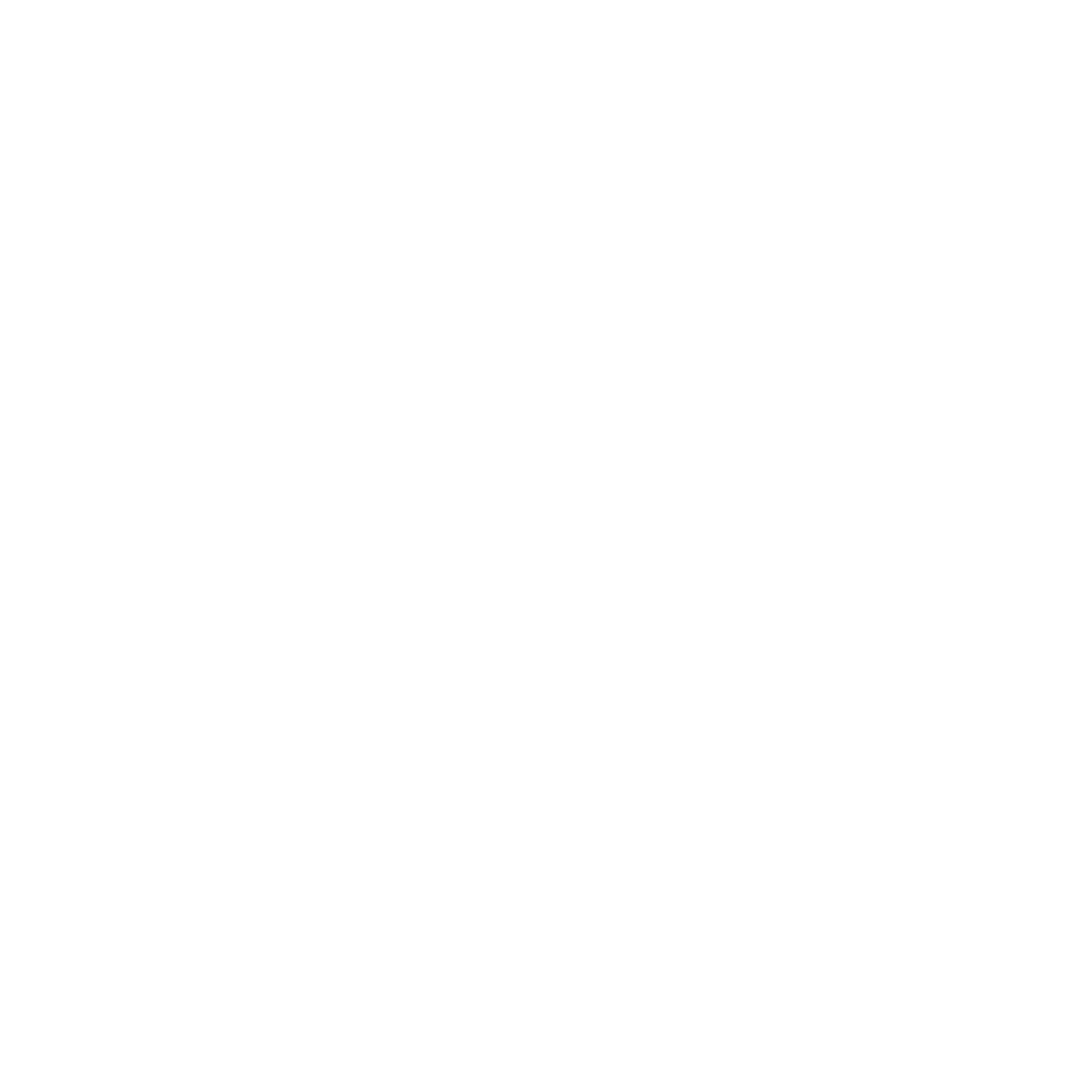 Icône blanche de panier d’achat sur fond transparent.